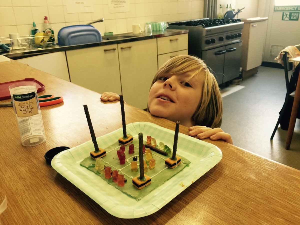 Robert with his rugby pitch